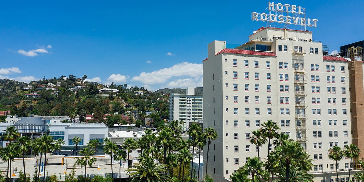 Roosevelt hotel in a heart of Hollywood California